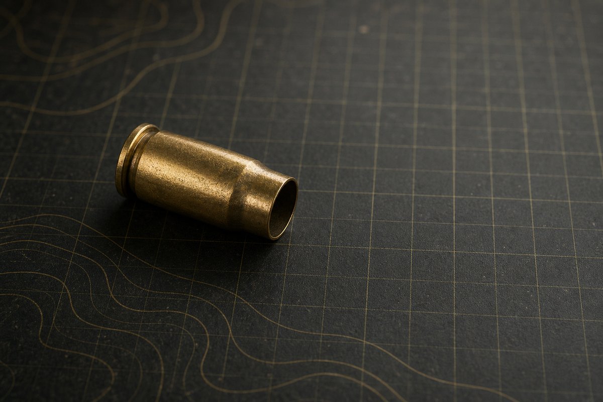 Kurze Pistolenhülse mit leicht konischem Profil