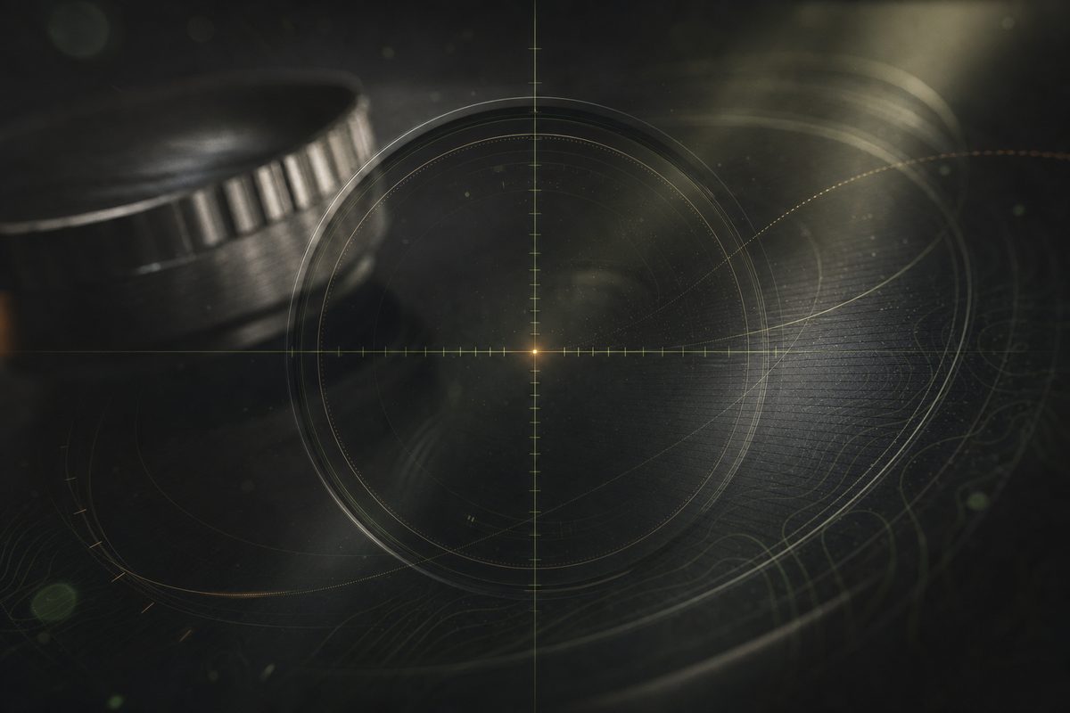Abstraktes Absehen und Reticle als optische Studie